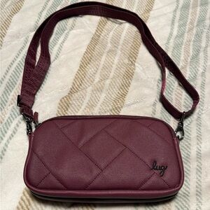 Lug Coupe XL Matte Luxe VL Convertible Crossbody Bag in Wine